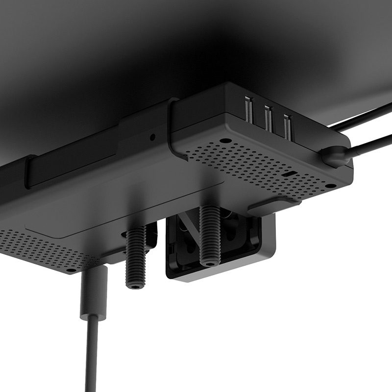 Docking station Humanscale M-Connect bajo el escritorio